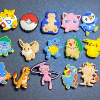 15PC Pokémon Soft PVC Shoe Croc Charms Jibbitz