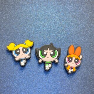 Power Puff Girls 3PC (B) Shoe Charms - Soft PVC