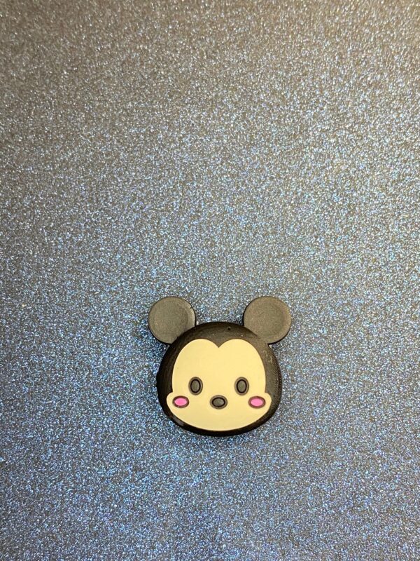 Miniature Mickey and Mini Mouse Head - 2PC Shoe Charms - Soft PVC - Image 3