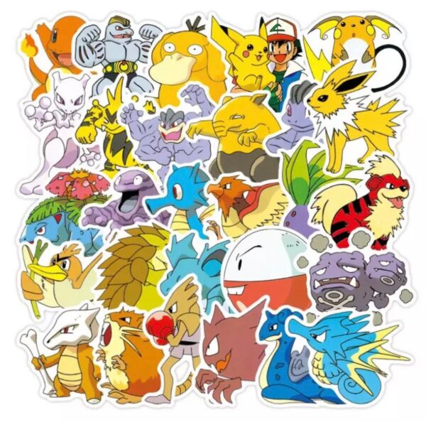 50 Count - Random Character Vinyl Stickers - Image 2