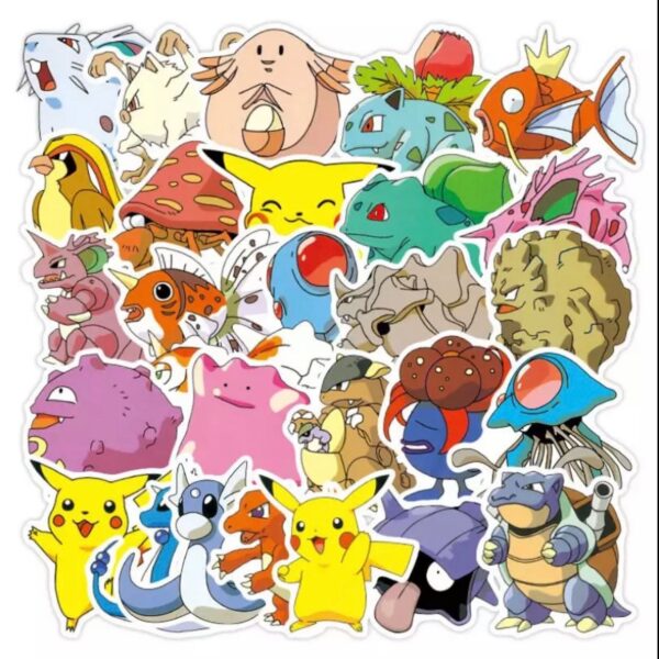 50 Count - Random Character Vinyl Stickers - Image 3