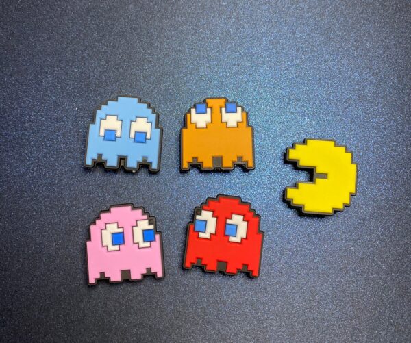 PAC MAN 5PC Soft PVC Shoe Croc Charms