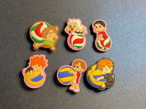 Haikyuu!! 6PC Soft PVC Shoe Croc Charms