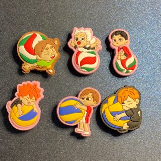 Haikyuu!! 6PC Soft PVC Shoe Croc Charms