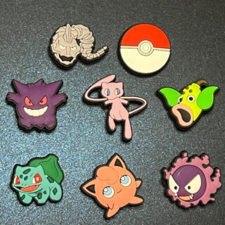8PC Pokemon Soft PVC Shoe Charms
