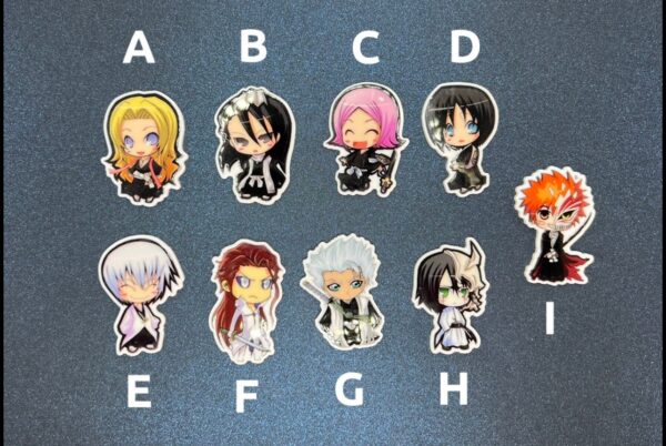 1PC Bleach / Naruto Shoe Croc Charms - RESIN