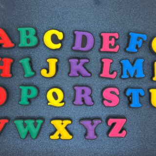Colorful Letters 1PC Soft PVC Shoe Croc Charms