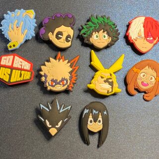 My Hero Academia Go Beyond Plus Ultra 10PC Soft PVC Shoe Croc Charms