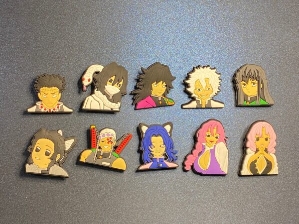 Demon Slayer Kimetsu no Yaiba 10 PC Soft PVC Shoe Croc Charms