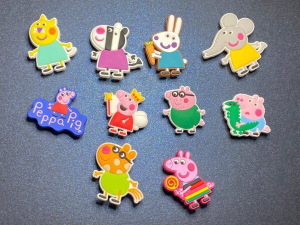 Peppa Pig 10PC Soft PVC Shoe Croc Charms