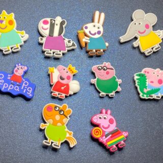 Peppa Pig 10PC Soft PVC Shoe Croc Charms