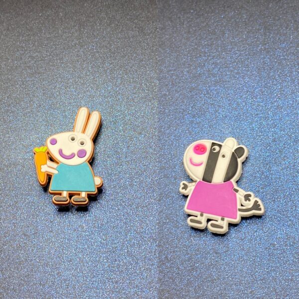 Peppa Pig 10PC Soft PVC Shoe Croc Charms - Image 3