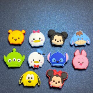 Disney Characters Set A - 10PC Soft PVC Shoe Croc Charms