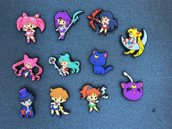 Sailor Moon 11PC Soft PVC Shoe Croc Charms Jibbitz