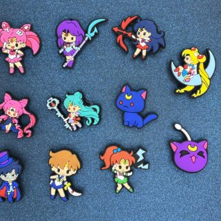 Sailor Moon 11PC Soft PVC Shoe Croc Charms Jibbitz