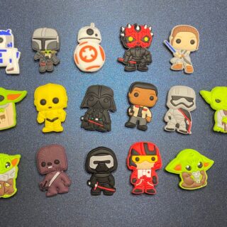 Star Wars 16PC Soft PVC Shoe Croc Charms