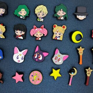 1PC Sailor moon Shoe Charms - Soft PVC