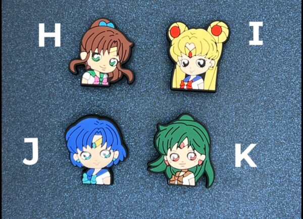 1PC Sailor moon Shoe Charms - Soft PVC - Image 4
