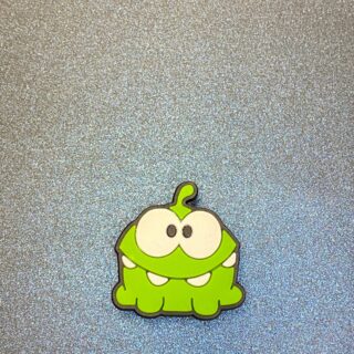 Cut the Rope Om Nom 1PC Soft PVC Shoe Croc Charms