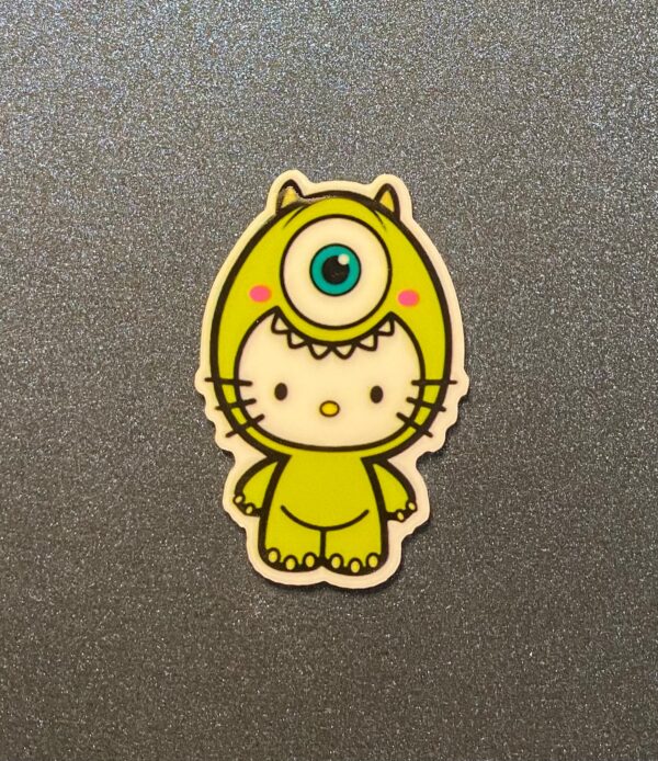 Hello Kitty in Monsters Inc Costume 2PC Shoe Croc Charms - RESIN - Image 2