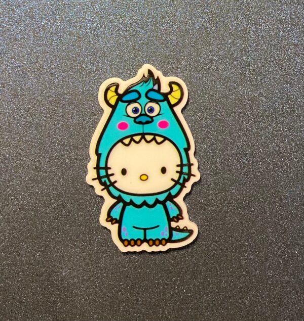 Hello Kitty in Monsters Inc Costume 2PC Shoe Croc Charms - RESIN - Image 3