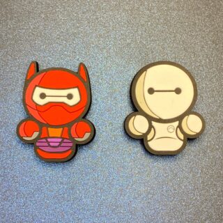 Baymax 2PC Soft PVC Shoe Croc Charms