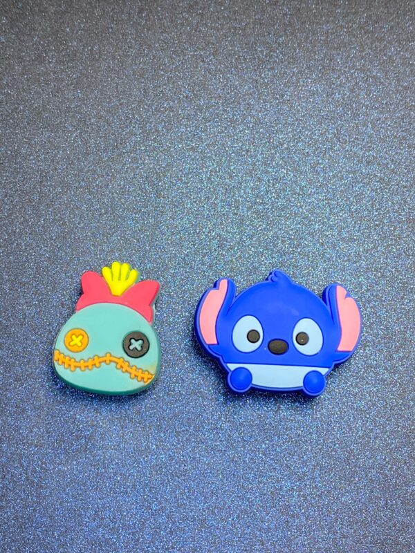 Stitch and Doll 2PC Soft PVC Shoe Croc Charms