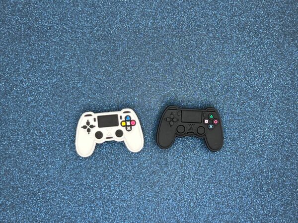 2PC Playstation Controller Soft PVC Shoe Croc Charms