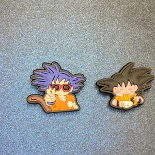Dragon Ball Goku 2PC Soft PVC Shoe Croc Charms