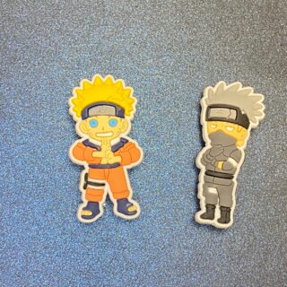Naruto & Kakashi 2PC Soft PVC Shoe Croc Charms