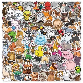 25/50 Count - Random Animal Vinyl Stickers