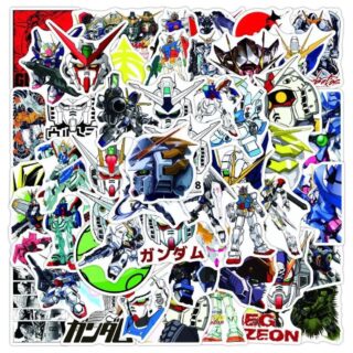 25/50 Count - Gundam Anime Random Character Vinyl Stickers