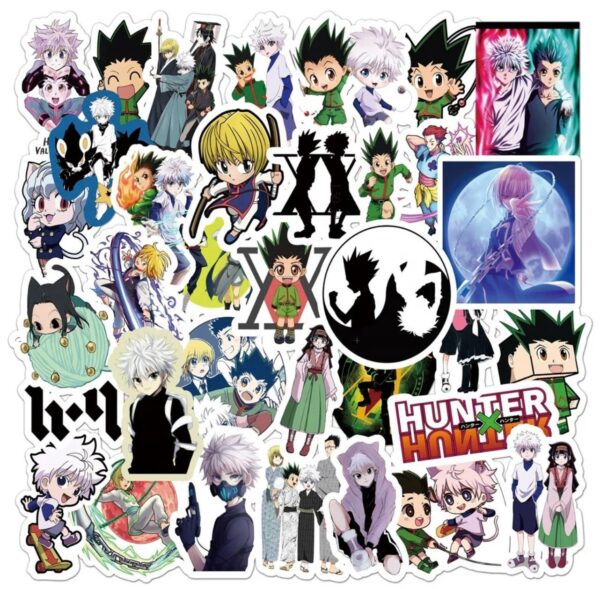 25/50 Count - Hunter x Hunter Anime Character Random Vinyl Stickers