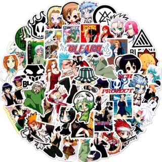 25/50 Count - Bleach Anime Character Vinyl Stickers