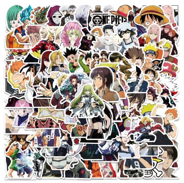 25/50 Count - Assorted Random Anime Character Vinyl Stickers - Image 4