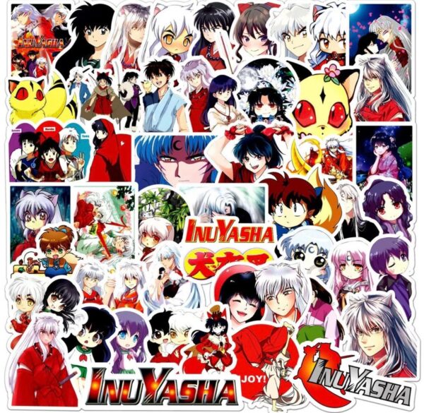 25/50 Count - Inuyasha Anime Character Vinyl Stickers