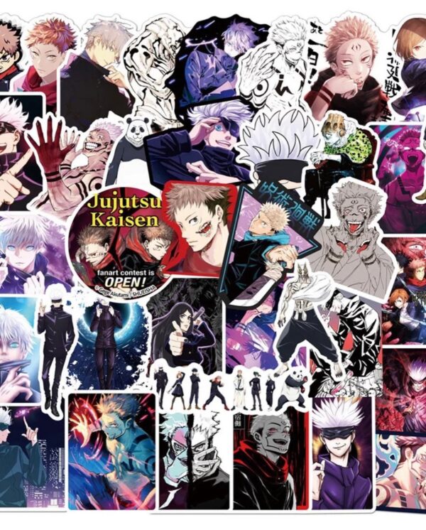 25/50/100 Count - Random Jujutsu Kaisen Character Vinyl Stickers