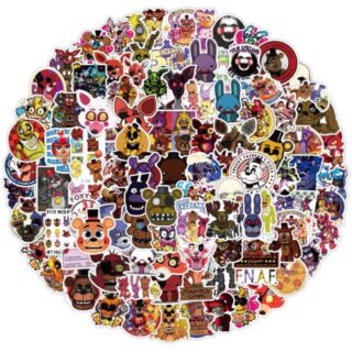 25/50 Count - Five Nights at Freddy's Character Vinyl Stickers