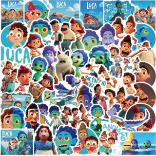 25/50 Count - Disney Luca Character Vinyl Stickers