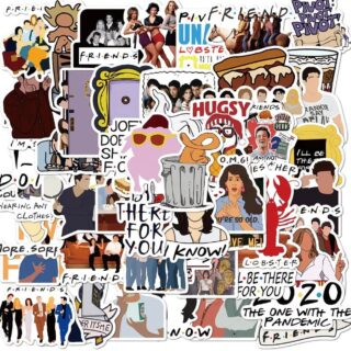 25/50 Count - Friends Random Character Vinyl Stickers TV Show