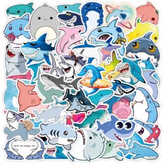 25/50 Count - Shark Pack Random Vinyl Stickers