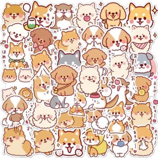 25/50 Count - Adorable Puppies Random Vinyl Stickers