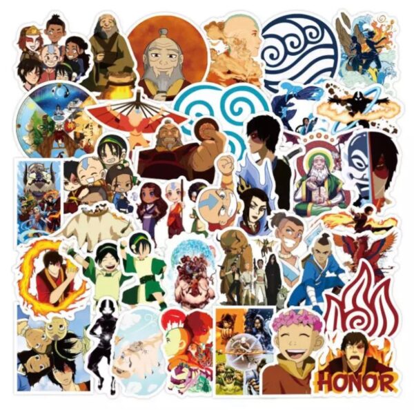 100 Count - Avatar The Last Airbender Random Vinyl Stickers