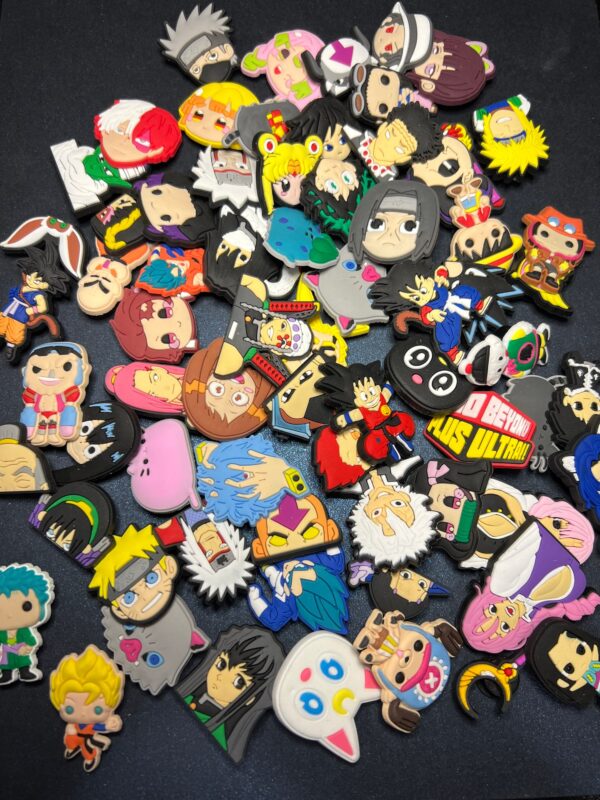 25 RANDOM Anime Soft PVC Shoe Croc Charms