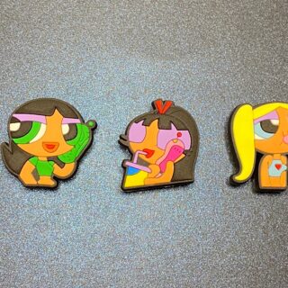 Afro Powerpuff Girls Pack D 3PC Soft PVC Shoe Croc Charms