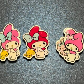 My Melody 3PC Shoe Charms - RESIN