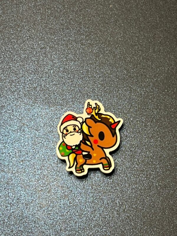 Tokidoki Unicorns Christmas Theme Elf Santa 3PC Shoe Charms - RESIN - Image 3