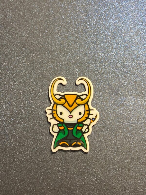 Hello Kitty Captain America, Loki, Spiderman 3PC Shoe Charms - RESIN - Image 4