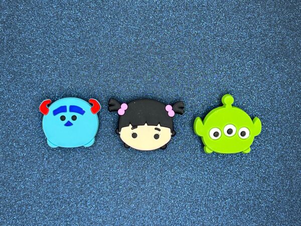 Monsters Inc 3PC Shoe Soft PVC Croc Charms