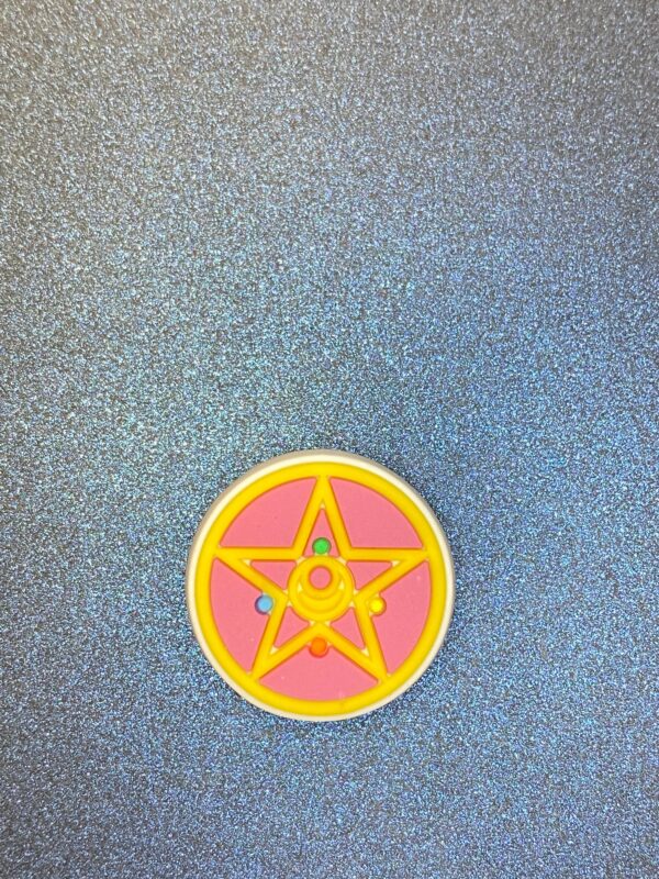 Sailor Moon, Wand, Symbol 3PC Soft PVC Shoe Croc Charms - Image 3